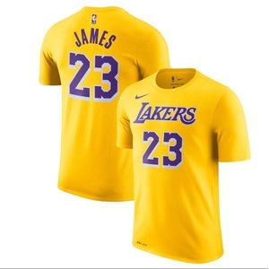 Nike Los Angeles Lakers LeBron James Dri-FIT T-shirt Sz S